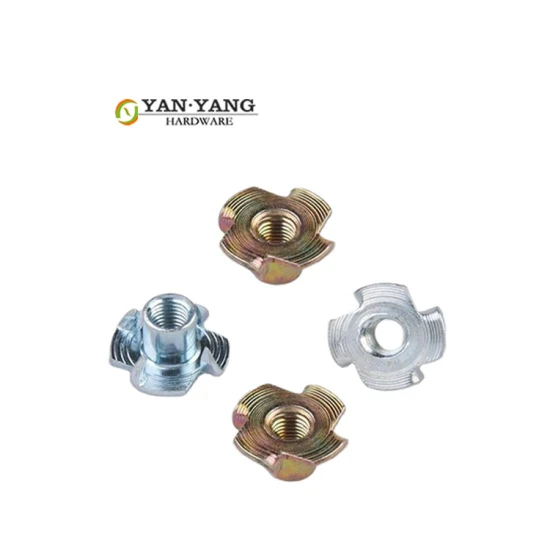 Dado per inserto in legno in lega di zinco zincato per mobili Yanyang M10
